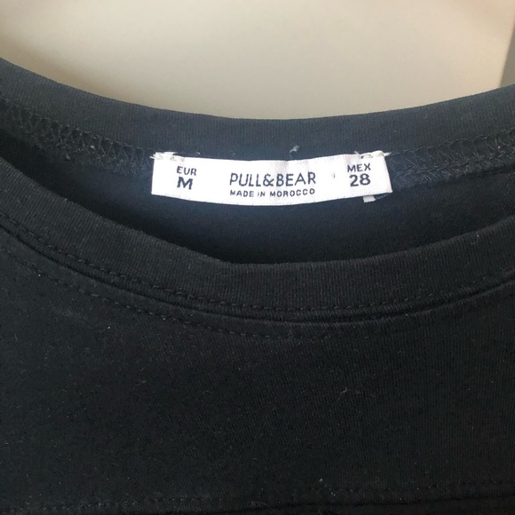 Black T-Shirt with Fringe detail - Picture 2 of 3